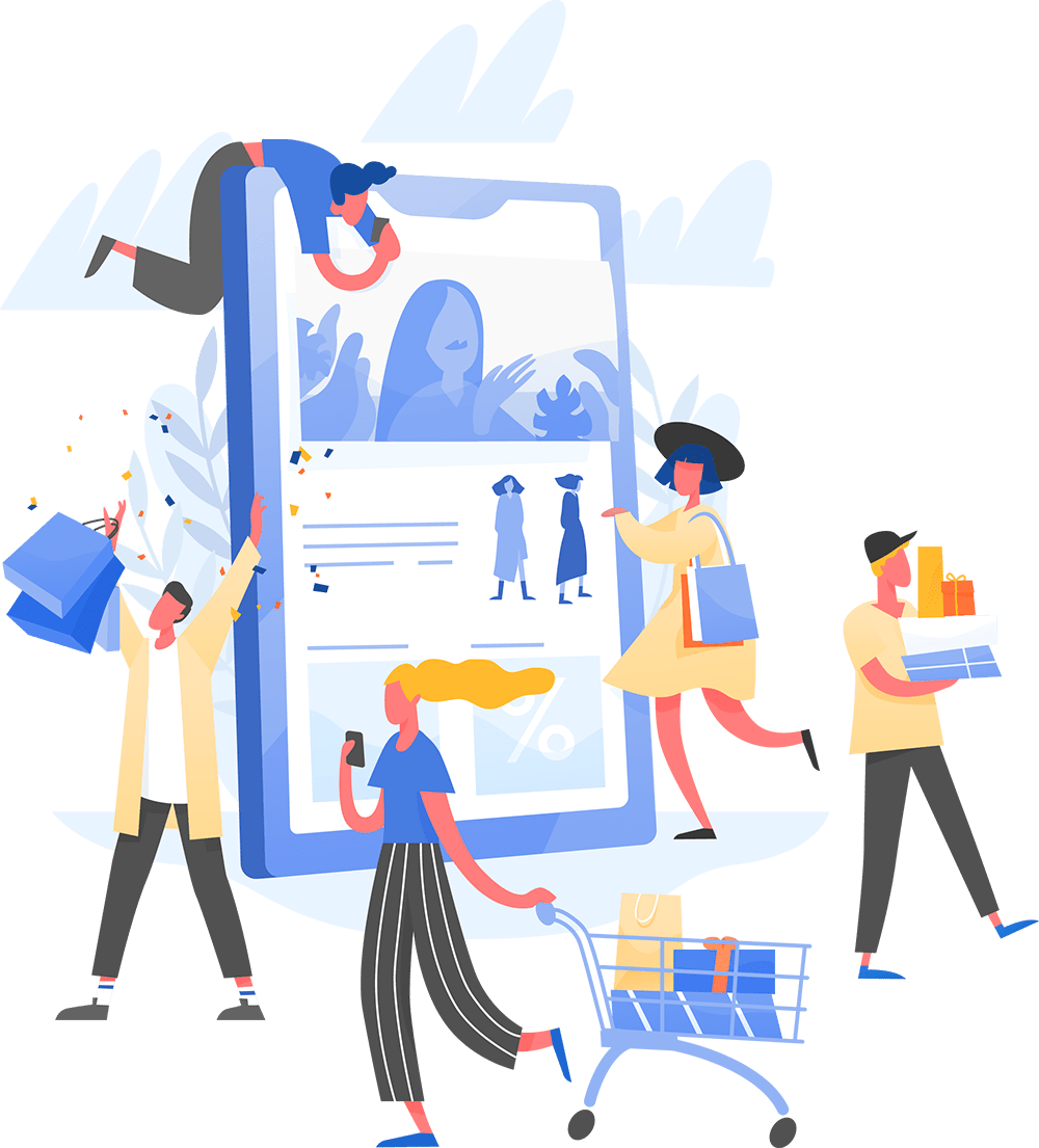 Business growth concept illustration graphic