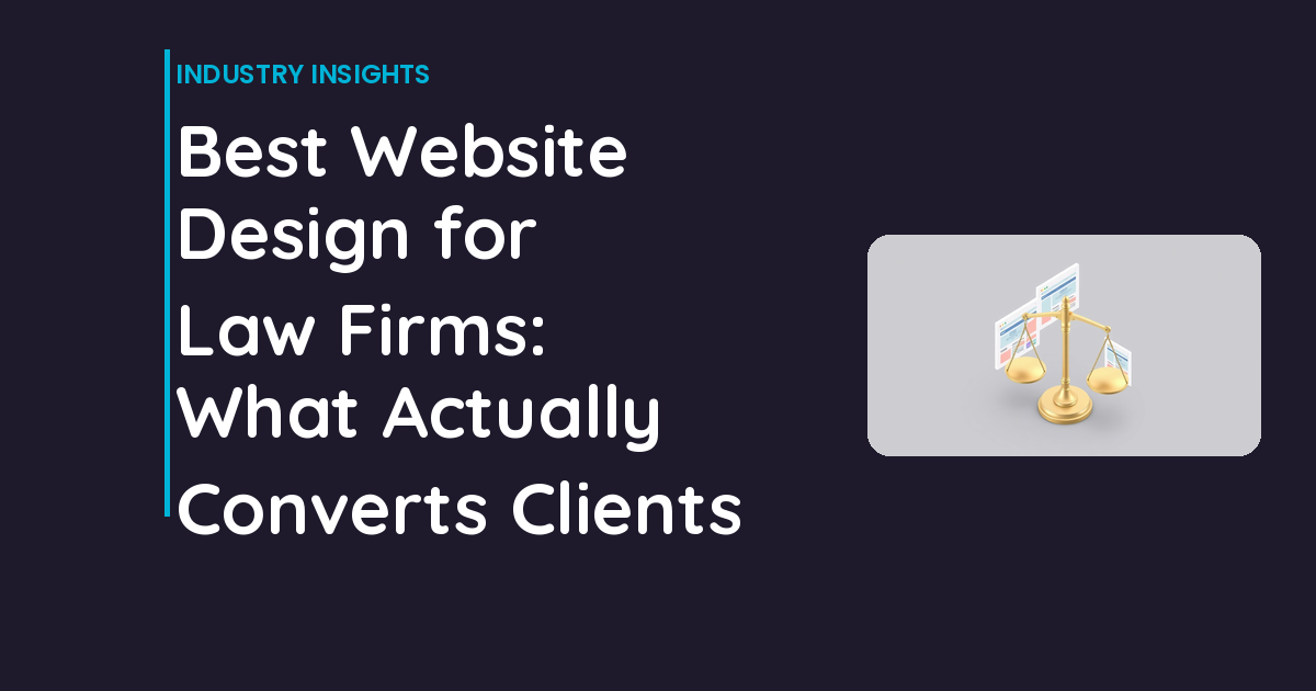 Best Website Design for Law Firms: What Actually Converts Clients