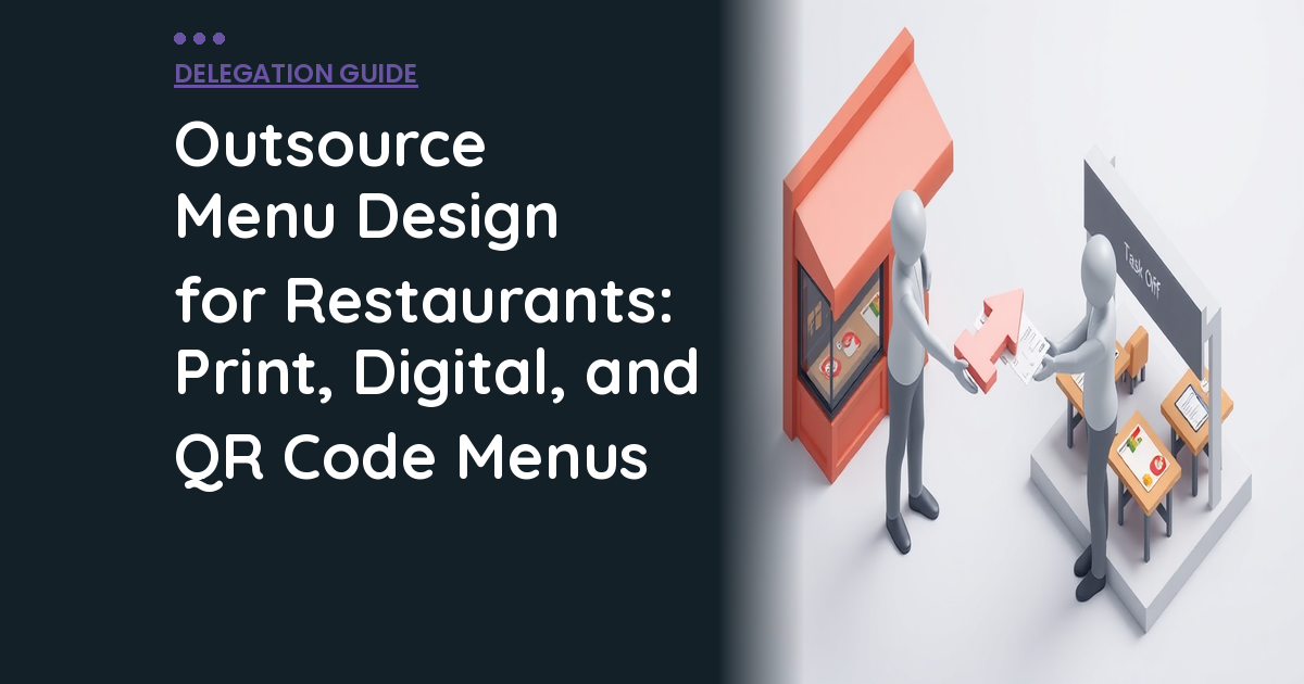 Outsource Menu Design for Restaurants: Print, Digital, and QR Code Menus
