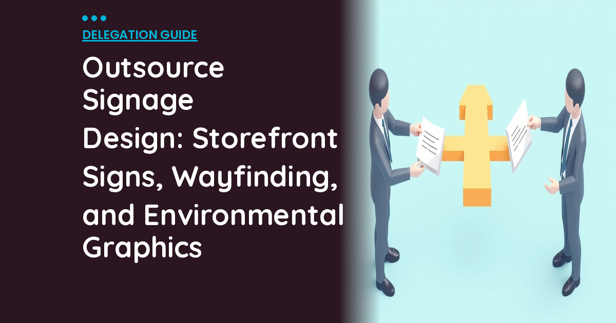 Outsource Signage Design: Storefront Signs, Wayfinding, and Environmental Graphics