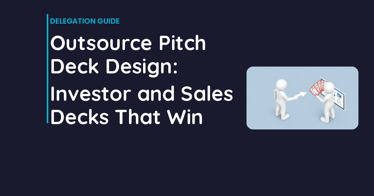 Outsource Pitch Deck Design: Investor and Sales Decks That Win