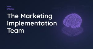 Cover graphic for a guide on marketing implementation teams for agencies.